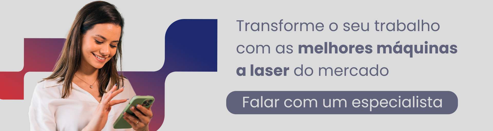 Transforme o seu trabalho com as melhores máquinas de solda e gravação a laser do mercado. Botão: falar com um especialista