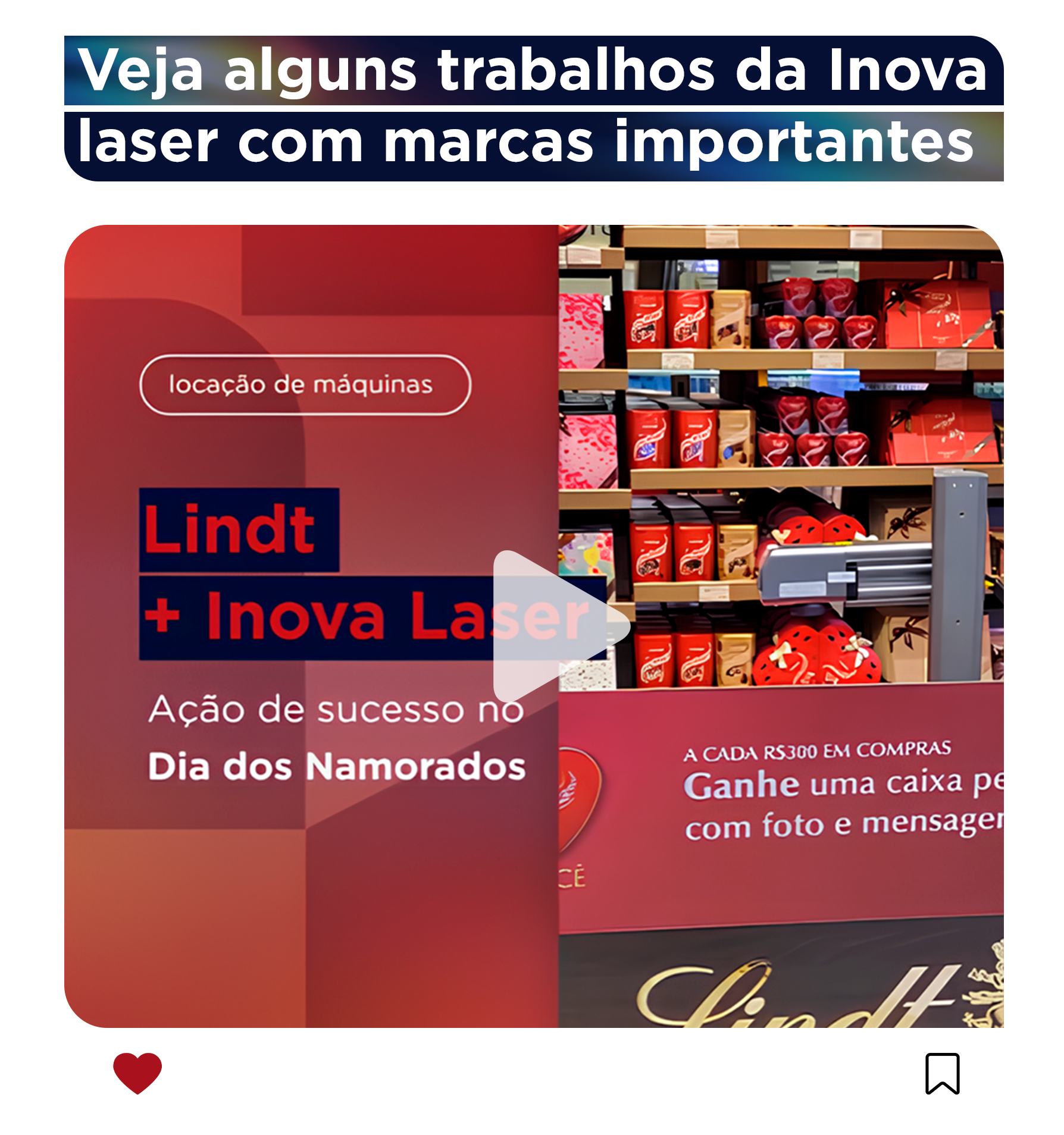 Lindt marketing sensorial com Inova Laser